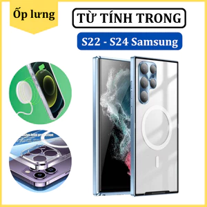 Ốp lưng Samsung S22 S23 S24 S22plus S23plus S24plus S22ultra S23ultra S24ultra từ tính chống sốc - Hỗ trợ sạc không dây
