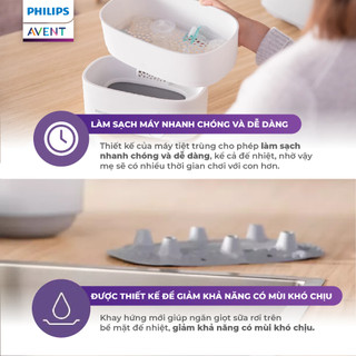 Máy Tiệt Trùng Hơi Nước 3 Trong 1 Philips Avent – Diệt 99.9% Vi Khuẩn, An Toàn Cho Bé