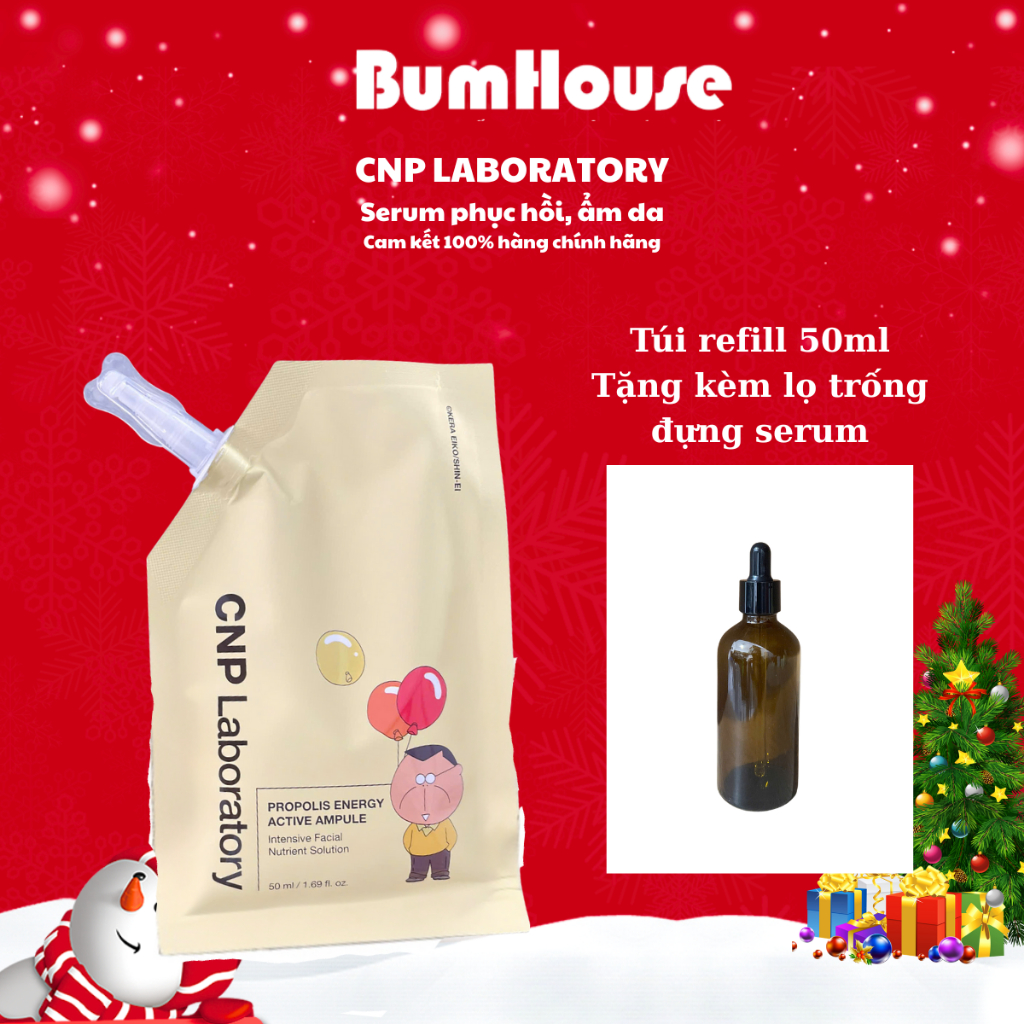 [Túi Refill] Tinh chất keo ong phục hồi da CNP Laboratory Propolis Energy Active Ampule 50ml/Túi