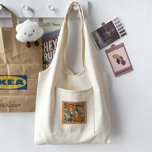 Túi tote Việt Phục thời xưa-Trầm Bích Song Khuê vẻ đẹp phụ nữ Việt Nam Túi vải canvas liền thân du lịch đi học