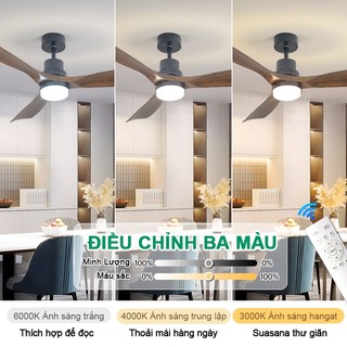【COD】Gogeous quạt trần phòng khách DC cao cấp quạt trần 3 cánh trang trí