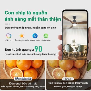 【COD】Gogeous quạt trần phòng khách DC cao cấp quạt trần 3 cánh trang trí