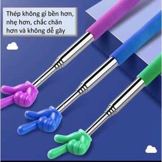 Set 5 Cây Chỉ Bảng Thông Minh Màu Pastel, Giáo Cụ Dạy Học Dành Cho Giáo Viên, Giảng Viên, Học Sinh