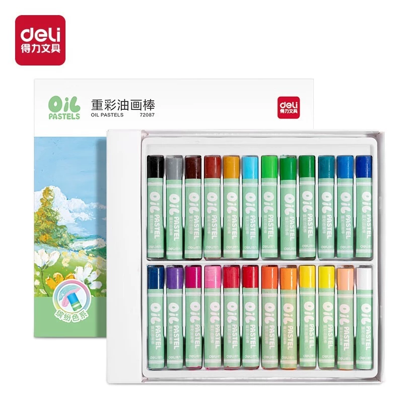 BÚT SÁP DẦU CHUYÊN NGHIỆP DELI - HỘP GIẤY - 24/36 MÀU - 72087 / 72088