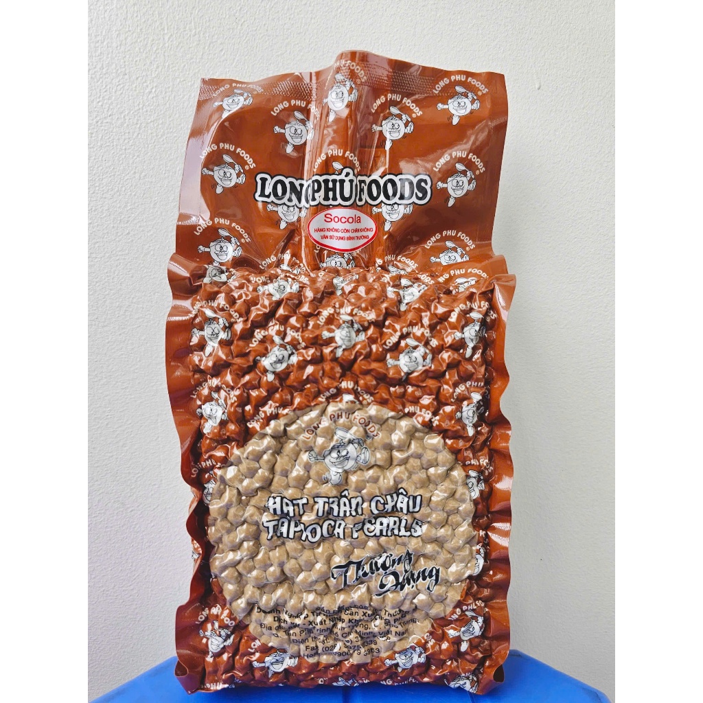 Trân Châu Thượng Hạng Socola XO Có Vị Ngọt LONG PHÚ - Topping, Nguyên Liệu Trà Sữa Cao Cấp