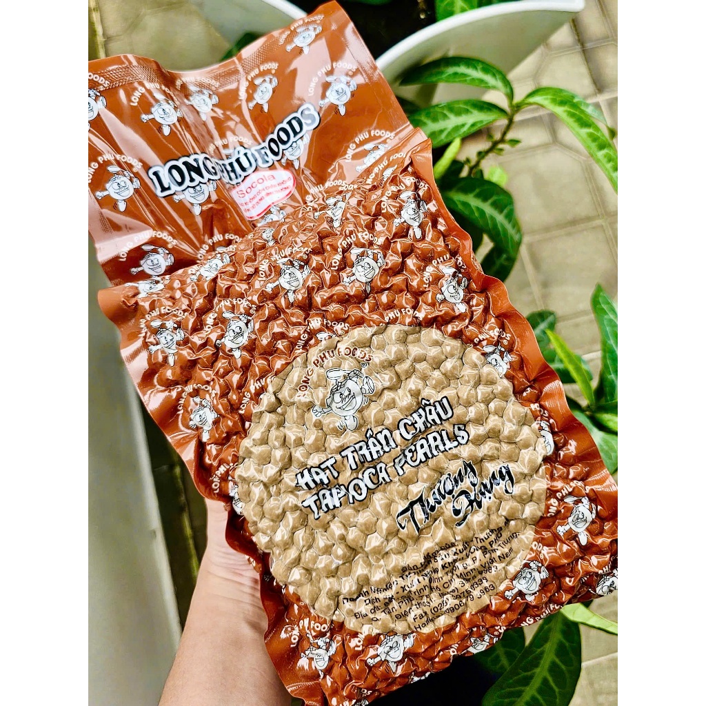 Trân Châu Socola XO Thượng Hạng LONG PHÚ gói 2kg 3kg - Topping, Nguyên Liệu Pha Chế Trà Sữa, Chè.