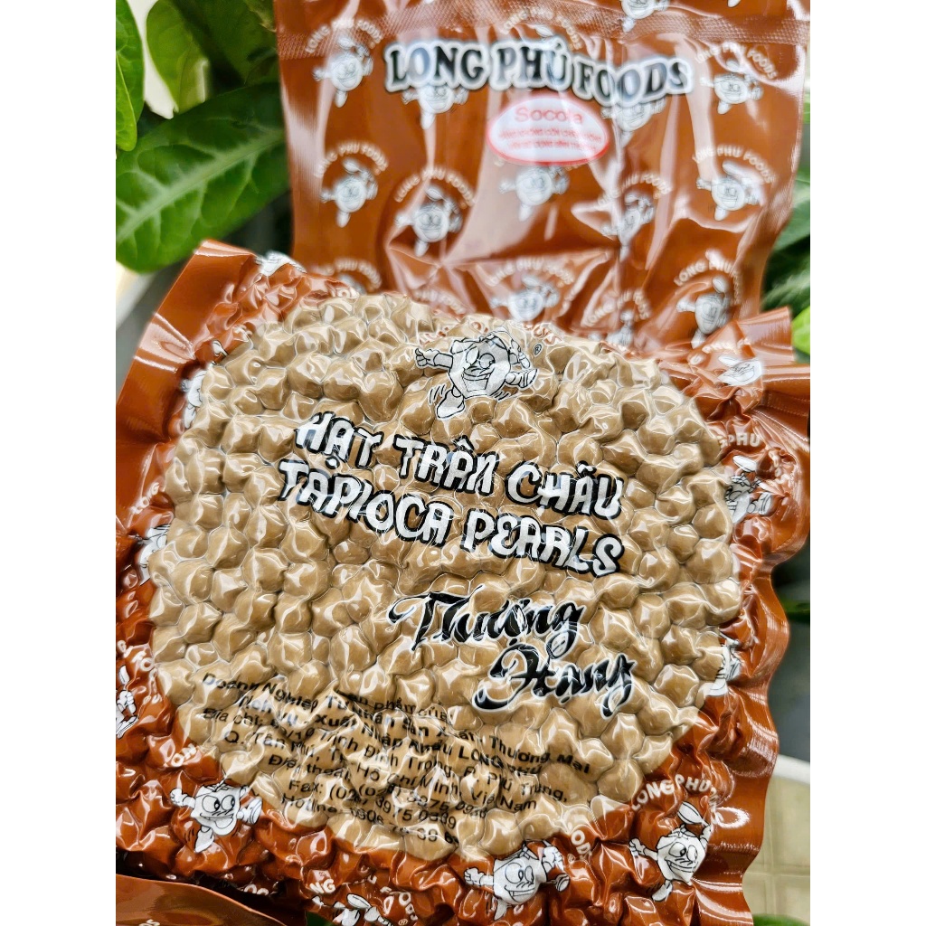 Trân Châu Thượng Hạng Socola XO Có Vị Ngọt LONG PHÚ - Topping, Nguyên Liệu Trà Sữa Cao Cấp