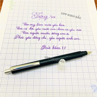 Set 4 Bút Máy Bấm Ngòi EF Kèm 50 Ống Mực + pistong Hút Mực Lọ - Sử Dụng Cả Mực Ống và Mực Lọ