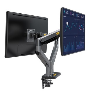 Giá Treo Hai Màn Hình NB G35 22" - 32" / NB H180 17 - 30" - Tay Arm Đỡ 2 Màn Hình Gắn Bàn