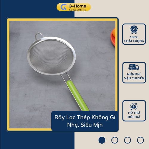 Rây Lọc Inox Siêu Mịn, Cán Cách Nhiệt, Có Quai Đỡ Chắc Chắn, Lọc Bột ...