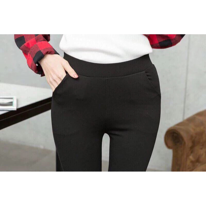 [Peinn]Quần Legging Nữ vải thun cotton co giãn 4c thấm hút mồ hôi, 2 túi trước và 2 túi sau có bigsize đến 70Kg