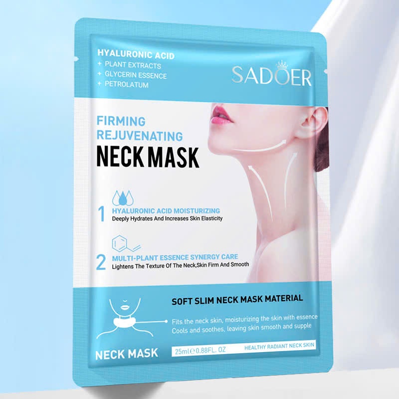 Mặt nạ cổ SADOER giúp dưỡng ẩm, làm săn chắc da và giảm nếp nhăn vùng cổ hiệu quả.