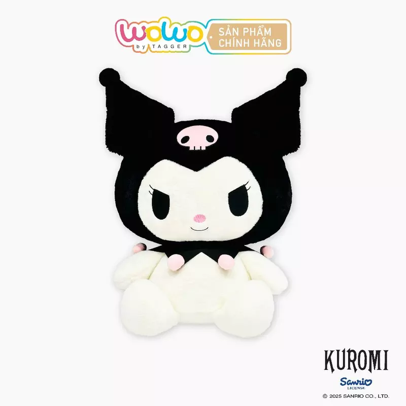 Gấu bông Kuromi To Khổng lồ 45cm, Thú bông Ôm ngủ Dễ Thương Mềm Mịn làm Quà tặng - Chính hãng từ WOWO by TAGGER — ảnh 1