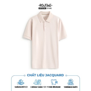 Áo Polo Tay Ngắn Nam Phối Tape Form Fitted - Routine 10F25POL017