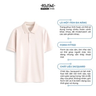 Áo Polo Tay Ngắn Nam Phối Tape Form Fitted - Routine 10F25POL017