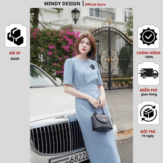 MD29 - Set bộ váy nữ thiết kế dáng dài màu pastel tôn eo công sở nữ cao cấp MindyDesign