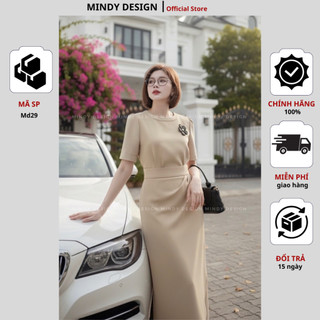 MD29 - Set bộ váy nữ thiết kế dáng dài màu pastel tôn eo công sở nữ cao cấp MindyDesign