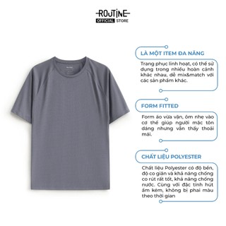 Áo Thun Thể Thao Tay Ngắn Nam Active Wear Form Fitted - Routine 10S25TSSA001