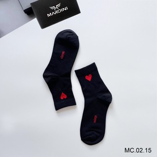 🧦 [CHÍNH HÃNG] VỚ NỮ COTTON MARDINI CỔ CAO HÌNH TRÁI TIM 3 MÀU TRẺ TRUNG NỮ TÍNH