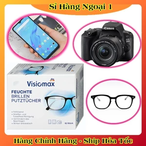 Giấy lau kính Visiomax Đức 52 tờ giúp làm sạch và bảo vệ kính- Date mới nhất