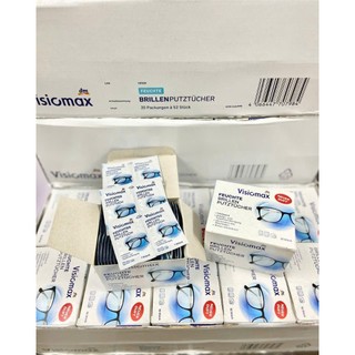 Giấy lau kính Visiomax Đức 52 tờ giúp làm sạch và bảo vệ kính- Date mới nhất