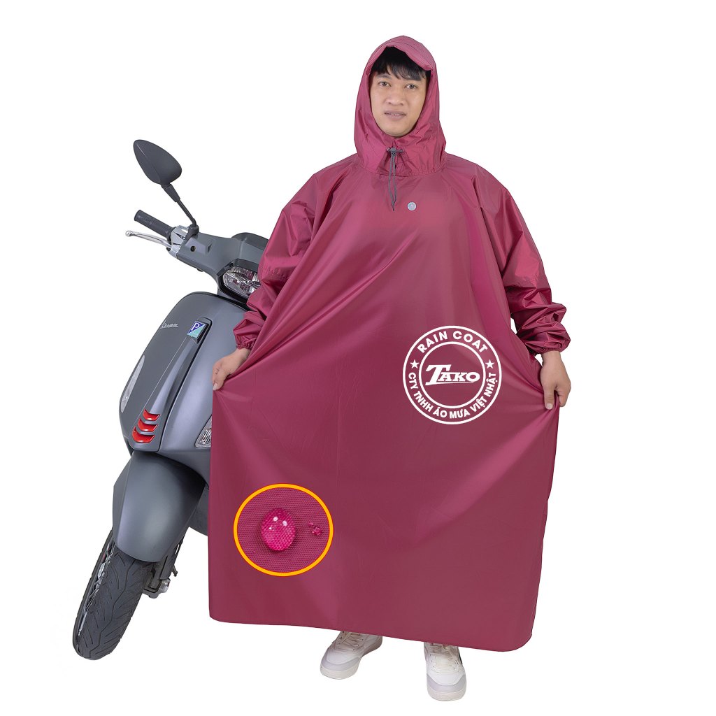 Áo mưa bít kín Công ty Áo mưa Việt Nhật vải dù trơn, có phản quang sau lưng | BigBuy360 - bigbuy360.vn