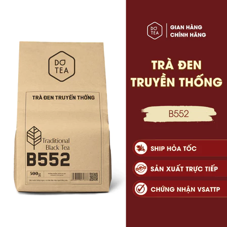 Trà đen truyền thống B552 Dotea vị chát đặc hậu ngọt lắng sâu - nguyên liệu pha chế trà sữa ngon