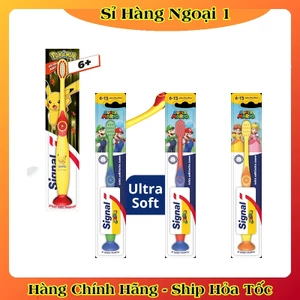 Bàn chải trẻ em Signal mềm mại và làm sạch triệt hàm răng của Đức cho bé 0-6 tuổi và trên 6 tuổi