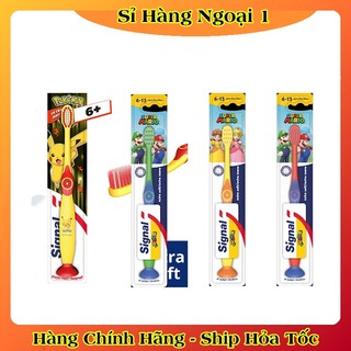 [auth] Kem đánh răng Signal Đức kem đánh răng trẻ em cho bé từ 0-6 tuổi và 6+ nuốt được - Đủ Bill [Hot]