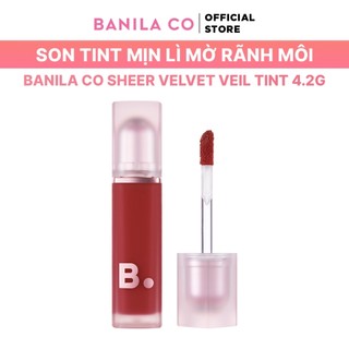 [LIVE] Son Tint Mịn Lì Không Gây Khô Môi Sheer Velvet Veil Tint 4.2G