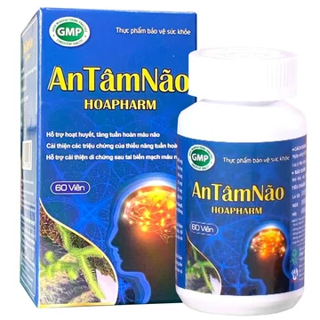 An Tâm Não Hoapharm- Hỗ trợ hoạt huyết, tăng tuần hoàn máu não, cải thiện triệu chứng thiểu năng tuần hoàn não