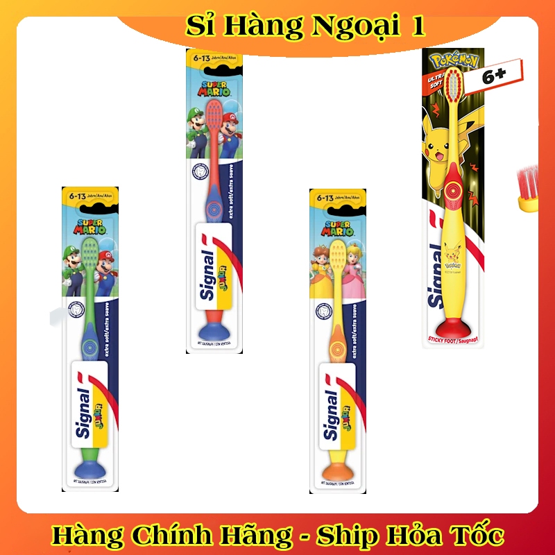 Kem đánh răng và bàn chải Signal Đức cho bé từ 0-6 tuổi và 6+ nuốt được - Đủ Bill