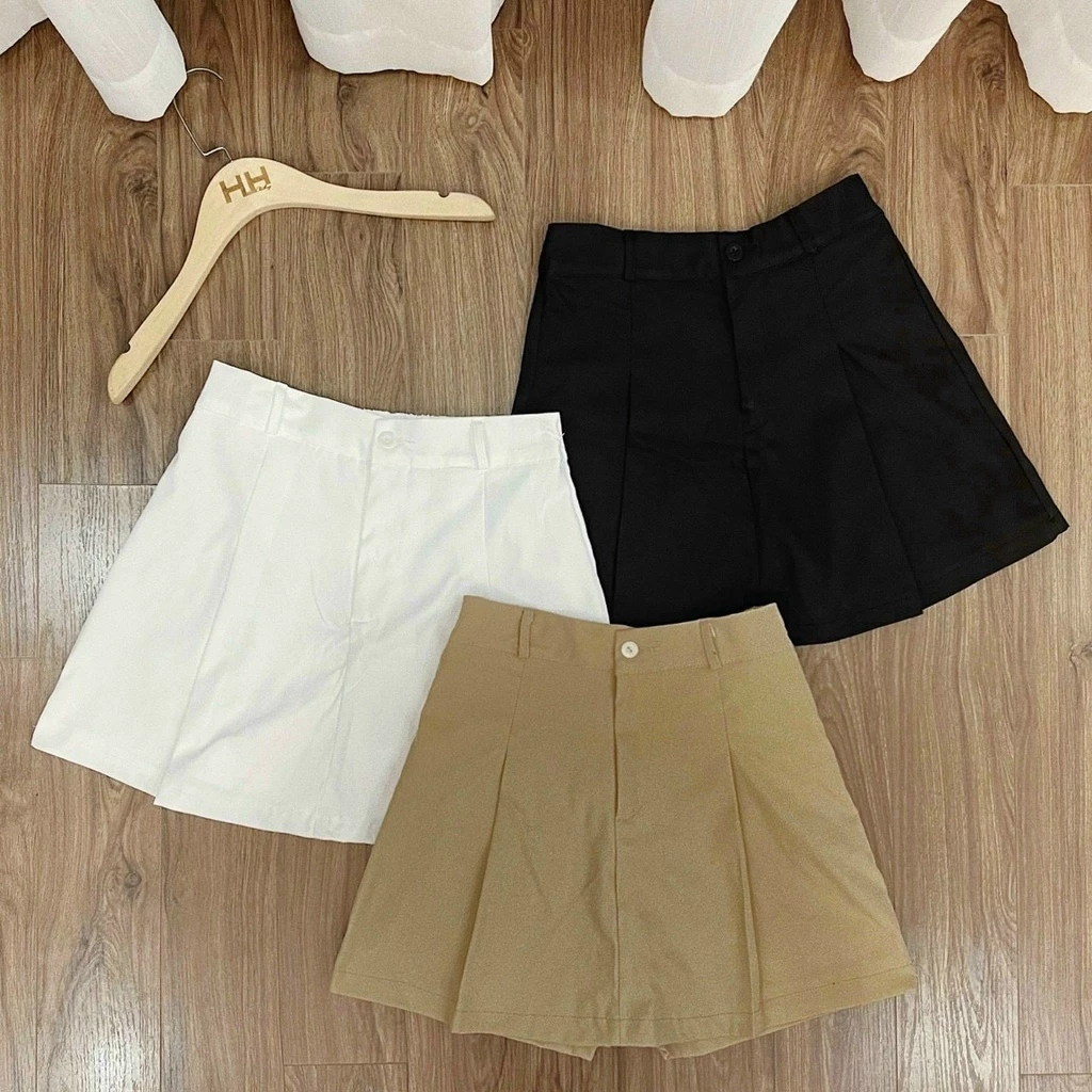 [Peinn]Quần Giả Váy Nữ Lưng Thun Chất Vải Kaki Có Lót Quần Bên Trong Lên Dáng Siêu Xinh Có Bigsize