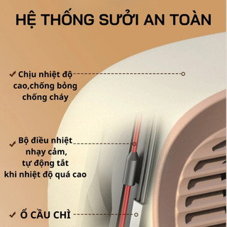 Máy Sưởi Mini,Quạt Sưởi Mini,Làm ,Âm Phòng Trong 3s Công Suất 400W,Để Bàn Làm Việc Phù Hợ