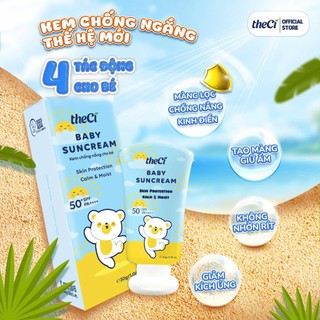Kem Chống Nắng Cho Bé theCi 30G – Thành Phần Tự Nhiên, Không Cồn, Không Kích Ứng Phù Cho Bé Từ 6 Tháng Tuổi