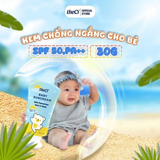 Kem Chống Nắng Cho Bé theCi 30G – Thành Phần Tự Nhiên, Không Cồn, Không Kích Ứng Phù Cho Bé Từ 6 Tháng Tuổi
