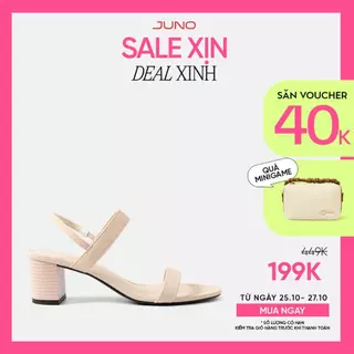 Giày Sandal Nữ 5cm Thời Trang JUNO Gót Vuông Basic SD05127