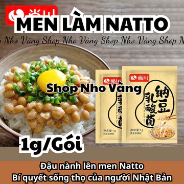 men làm natto đậu nành lên men tại nhà món ăn truyền thống Nhật 1g