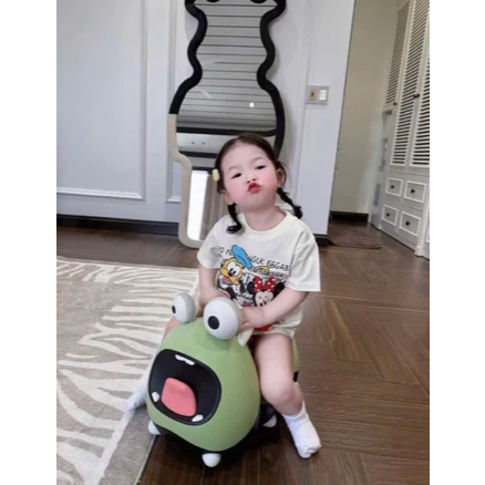 Xe chòi chân con sâu có nhạc có đèn siêu đáng yêu-mẫu mới
