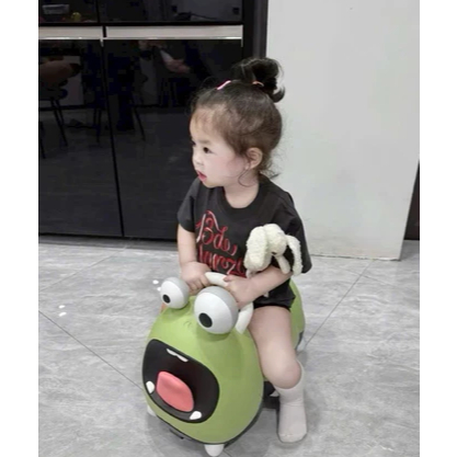 Xe chòi chân con sâu có nhạc có đèn siêu đáng yêu-mẫu mới