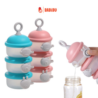 Hộp đựng sữa bột, đồ ăn dặm, hộp chia thức ăn 3 tầng tiện lợi cho bé khi đi chơi, đi du lịch