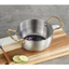 Giảm giá 60% Nồi Nấu Mì Lẩu Tokboki Hàn Quốc 18cm Quai Vàng chất liệu Inox Siêu Bền Dùng Được Mọi Loại Bếp