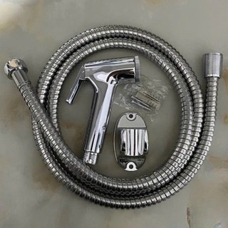 (freeship) Bộ vòi xịt vệ sinh + dây sen 1.5m bộ vòi xịt tolet kèm giá treo và ốc vít , bộ vòi sen