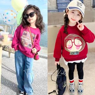 A14-[tomnaukid]  Áo dài tay bé gái cực xinh cho bé gái - Size 8-35Kg