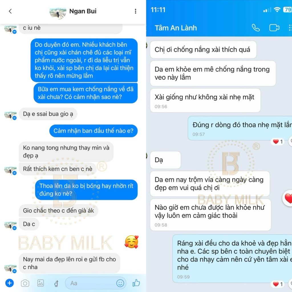 [Mới] Kem Chống Nắng Trong Veo Sunscreen No Make Up Baby Milk - Hàng Hiệu Cao Thiên Nhi