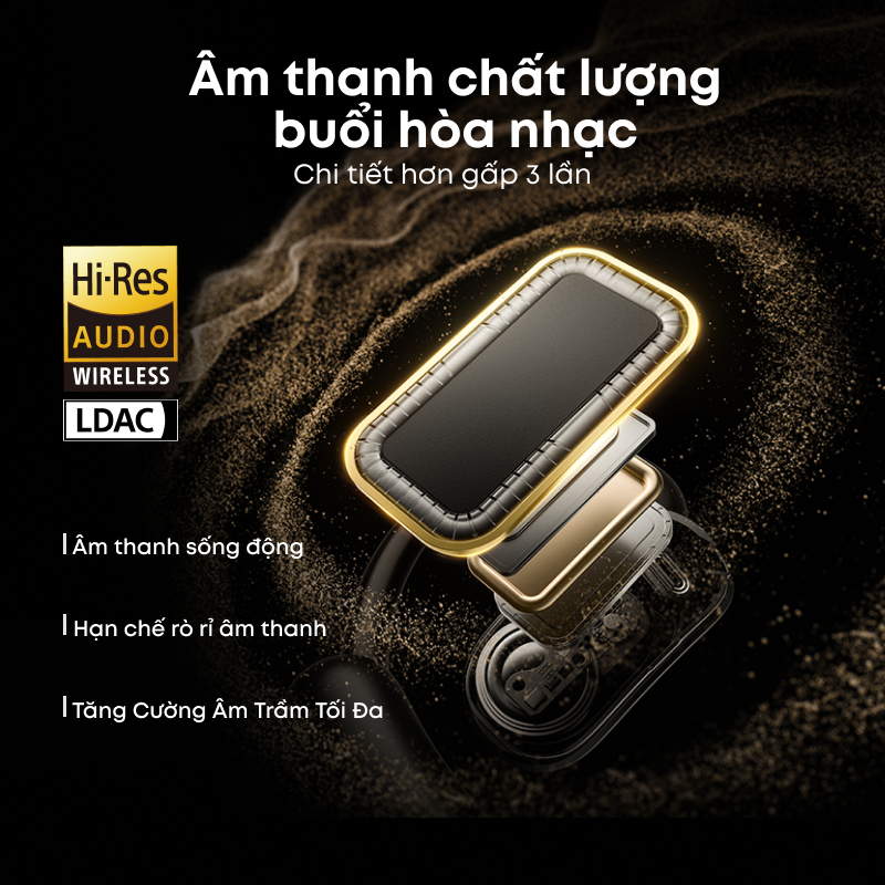 Tai nghe bluetooth kẹp tai Anker soundcore AeroFit 2, âm thanh Hi-Res, có thể điều chỉnh theo kích thước tai, đeo êm ái | BigBuy360 - bigbuy360.vn