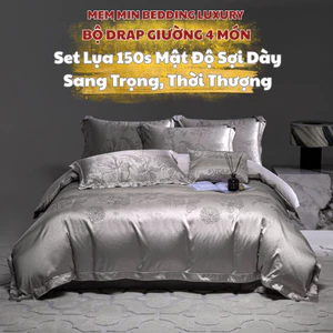 Siêu Phẩm Lụa 150s Nhập Khẩu Hoạ Tiết Dệt Sang Trọng và Thời Thượng - Memminbedding Luxury - L4118