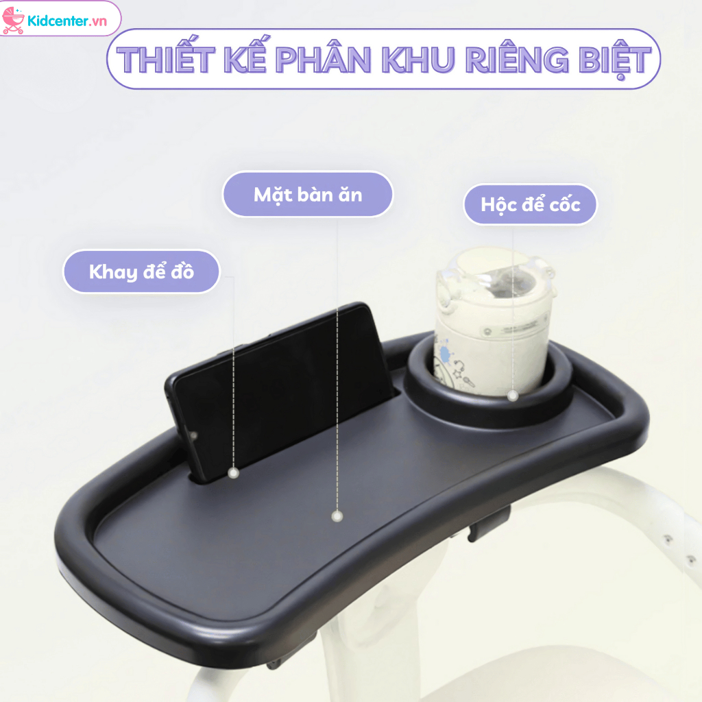 Bàn Ăn Dặm Xe V16 Tháo Rời Xe Đẩy Cho Bé, Tiện Lợi  An Toàn Cho Bé