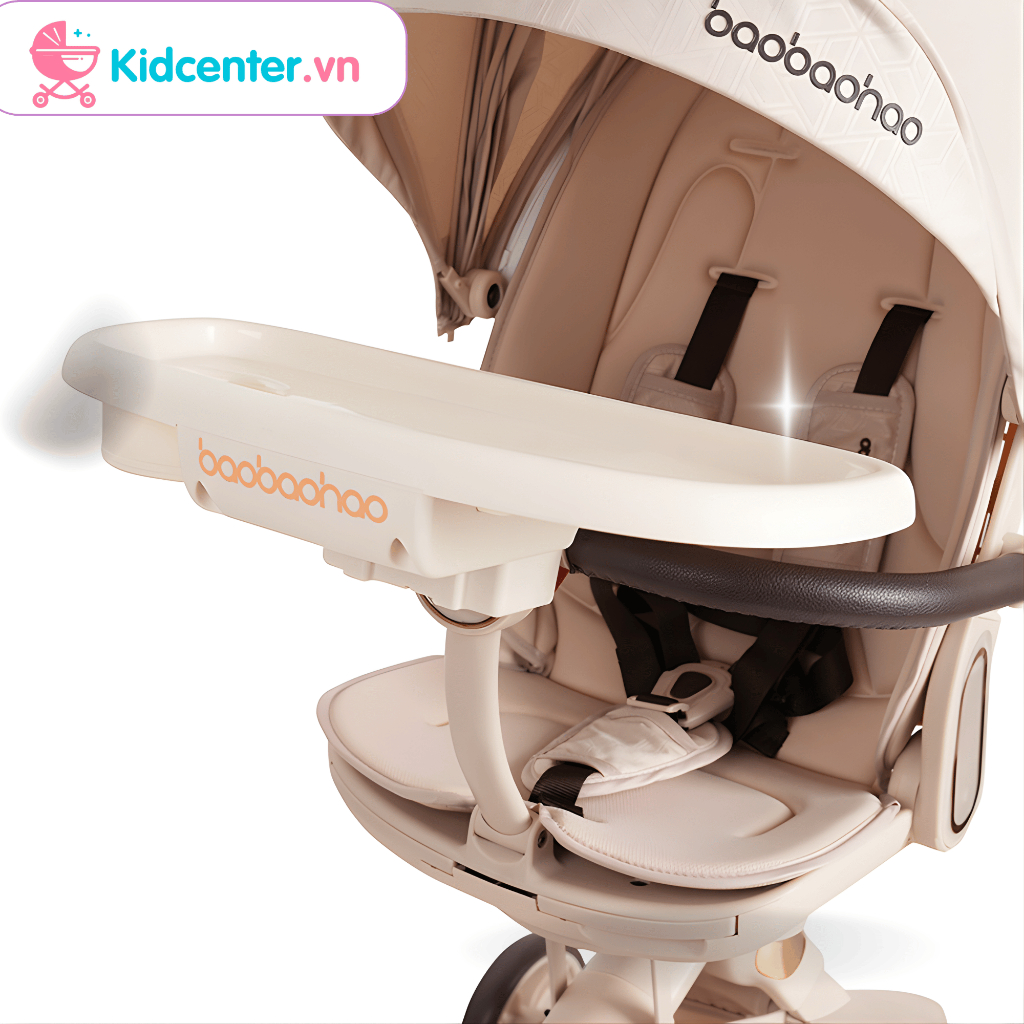 Bàn Ăn Dặm Xe V16 Tháo Rời Xe Đẩy Cho Bé, Tiện Lợi  An Toàn Cho Bé