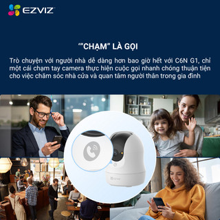 Camera WIFI EZVIZ C6N G1 5MP 3K - Góc siêu rộng, Nhận Diện Người, True, Chạm Gọi Nhanh, Đàm thoại hai chiều